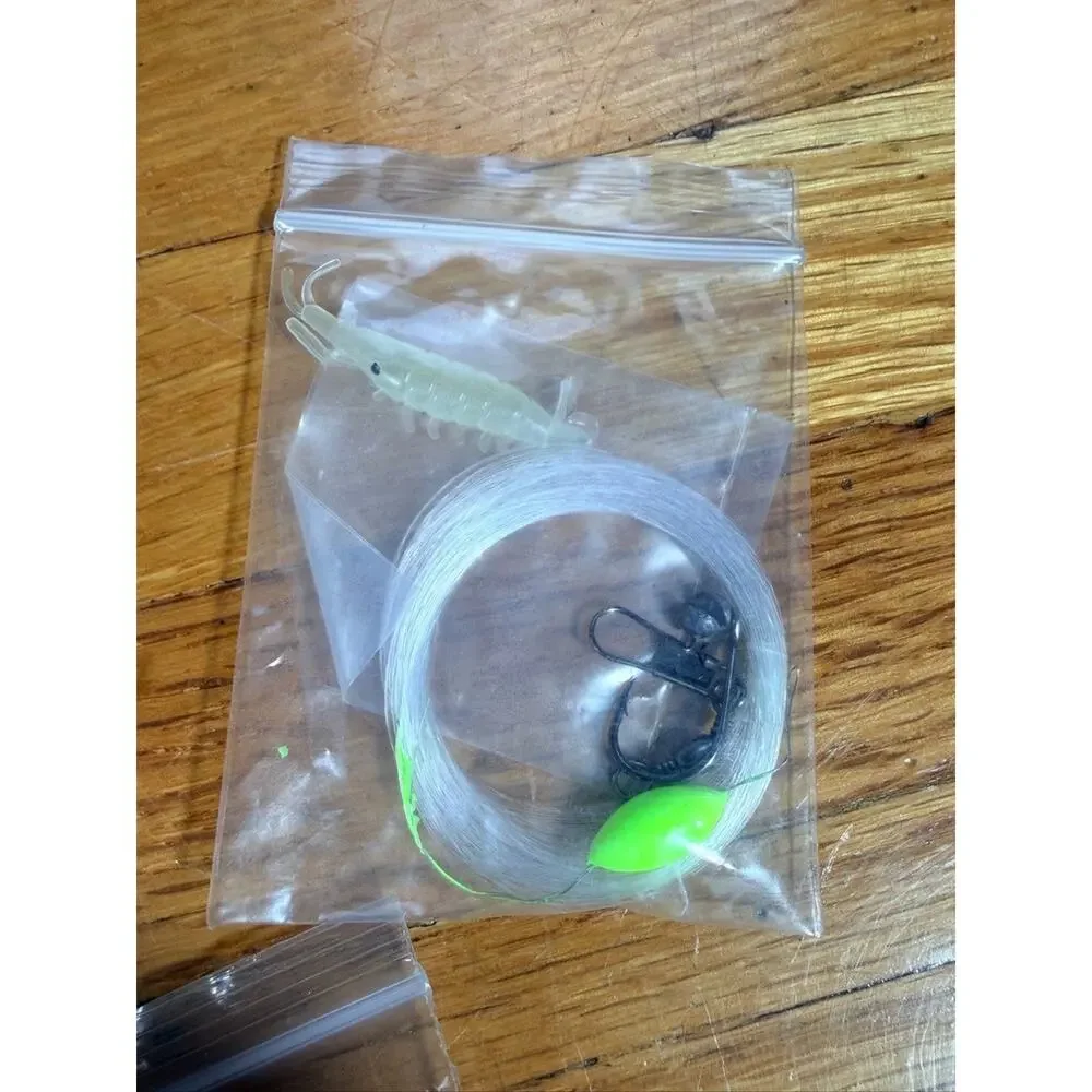 Fishing Rig Leader Lot Hooks Sinkers Swivels Float Shrimp Lure Saltwater Surf Ta